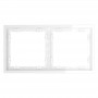 Рамка 2-м S70 пластик. бел. глянцевый Voltum VLS100201 VLS100201