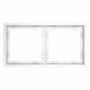 Рамка 2-м S70 пластик. бел. матов. Voltum VLS100202 VLS100202