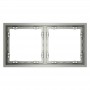 Рамка 2-м S70 пластик. сталь Voltum VLS100205 VLS100205