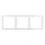 Рамка 3-м S70 пластик. бел. глянцевый Voltum VLS100301 VLS100301