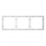 Рамка 3-м S70 пластик. бел. матов. Voltum VLS100302 VLS100302