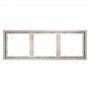 Рамка 3-м S70 пластик. кашемир Voltum VLS100303 VLS100303