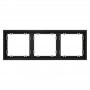 Рамка 3-м S70 пластик. черн. матов. Voltum VLS100308 VLS100308
