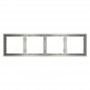 Рамка 4-м S70 пластик. сталь Voltum VLS100405 VLS100405
