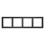 Рамка 4-м S70 пластик. графит Voltum VLS100407 VLS100407
