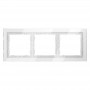 Рамка 3-м S70 стеклян. бел. Voltum VLS110301 VLS110301