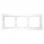 Рамка 3-м S70 стеклян. бел. матов. Voltum VLS110302 VLS110302