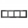Рамка 4-м S70 стеклян. графит Voltum VLS110407 VLS110407