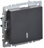 Выключатель 1-кл. СП BRITE ВС10-1-1-БрЧ 10А с инд. черн. IEK BR-V10-1-10-K02 BR-V10-1-10-K02