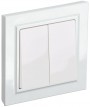 Выключатель 2-кл. СП BRITE ВСР10-2-0-БрБ 10А в сборе бел. IEK BR-V20-0-10-K01-F BR-V20-0-10-K01-F