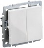 Выключатель проходной 2-кл. СП BRITE ВС10-2-6-БрБ 10А бел. IEK BR-V22-0-10-K01 BR-V22-0-10-K01