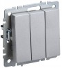 Выключатель 3-кл. СП BRITE ВС10-3-0-БрА 10А алюм. IEK BR-V30-0-10-K47 BR-V30-0-10-K47