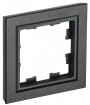 Рамка 1-м BRITE РУ-1-БрЧ черн. IEK BR-M12-K02 BR-M12-K02