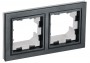 Рамка 2-м IP44 BRITE РУ-2-БрЧ-44 черн. IEK BR-M22-44-K02 BR-M22-44-K02