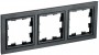 Рамка 3-м BRITE РУ-3-БрЧ черн. IEK BR-M32-K02 BR-M32-K02