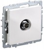 Розетка телевизионная оконечная TV СП Brite РТВ11-0-БрБ бел. IEK BR-A10-O-K01 BR-A10-O-K01