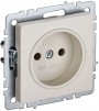 Розетка BRITE РС10-1-0-БрКр 10А без заземл. без защ. шторок беж. IEK BR-R10-10-K10 BR-R10-10-K10