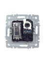 Розетка компьютерная + телевизионная 2-м Brite РТВ/РК12-БрА RJ45 кат.5E + TV алюм. IEK BR-AK20-1-K47 BR-AK20-1-K47