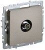 Розетка телевизионная оконечная TV СП Brite РТВ11-0-БрШ шампань IEK BR-A10-O-K37 BR-A10-O-K37