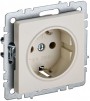 Розетка BRITE РС11-1-0-БрКр 16А с заземл. без защ. шторки беж. IEK BR-R11-16-K10 BR-R11-16-K10