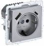 Розетка BRITE РЮш11-1-БрА 16А с USB A+C 18Вт с заземл. защ. шторки алюм. IEK BR-R14-16-U22-018-K47 BR-R14-16-U22-018-K47
