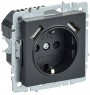 Розетка BRITE РЮш10-1-БрЧ 16А с USB A+A 2.1А с заземл. защ. шторки черн. IEK BR-R14-16-U21-D21-K02 BR-R14-16-U21-D21-K02
