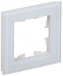 Рамка 1-м BRITE РУ-1-2-БрБ стекло бел. IEK BR-M12-G-K01 BR-M12-G-K01