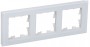 Рамка 3-м BRITE РУ-3-2-БрБ стекло бел. IEK BR-M32-G-K01 BR-M32-G-K01