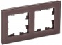 Рамка 2-м BRITE РУ-2-2-БрТБ стекло темн. бронза IEK BR-M22-G-K45 BR-M22-G-K45