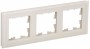 Рамка 3-м BRITE РУ-3-2-БрВа стекло ванильн. IEK BR-M32-G-K10 BR-M32-G-K10