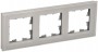 Рамка 3-м BRITE РУ-3-2-БрД стекло дым. IEK BR-M32-G-K30 BR-M32-G-K30