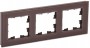 Рамка 3-м BRITE РУ-3-2-БрТБ стекло темн. бронза IEK BR-M32-G-K45 BR-M32-G-K45