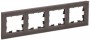 Рамка 4-м BRITE РУ-4-2-БрТБ стекло темн. бронза IEK BR-M42-G-K45 BR-M42-G-K45