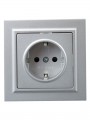 Розетка СП BRITE РСР14-1-0-БрА 16А в сборе с заземл. защ. шторки алюм. IEK BR-R14-16-K47-F BR-R14-16-K47-F