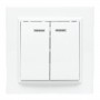 Выключатель 2-кл. СП Минск 10А IP20 с индикатором бел. Basic EKF ERV10-123-10 ERV10-123-10