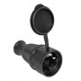 Розетка переносная 16А IP44 230В 2P+PE с защ. крышкой каучук PROxima EKF RPS-012-16-230-44-r RPS-012-16-230-44-r