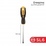 Отвертка шлицевая SL 6х125мм двухкомпонентная рукоятка Rexant 12-4723 12-4723