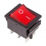 Выключатель клавишный 250В 15А (6с) ON-ON с подсветкой (RWB-506; SC-767) красн. Rexant 36-2350 36-2350