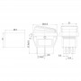 Выключатель клавишный 250В 15А (4с) ON-OFF красн. с подсветкой влагозащита (RWB-507) Rexant 36-2360 36-2360