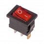 Выключатель клавишный 250В 6А (3с) ON-OFF красн. с подсветкой Mini (RWB-206; SC-768) Rexant 36-2150 36-2150
