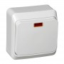 Выключатель 1-кл. ОП Этюд 10А IP20 с подсветкой бел. SE BA10-005B BA10-005B