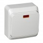 Переключатель проходной 1-кл. ОП Этюд 10А IP20 с подсветкой бел. SE BA10-007B BA10-007B