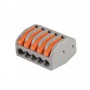 Клемма монтажная рычажного соединения PTC-5P 222-415 BL/5 450В 32А 0.08-2.5(4.0)кв.мм JazzWay 5050761 5050761