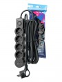 Удлинитель 3х3м с заземл. 10А IP20 USB 2500Вт 220В ПВС 3х1 с выкл. черн. КОСМОС YKsm3m4g-Z-VU10А-B YKsm3m4g-Z-VU10A-B