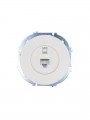 Розетка компьютерная СП OSEN RJ45 кат.6 механизм бел. LEZARD 743-0288-140 743-0288-140
