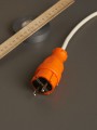 Вилка прямая ОМЕГА ВБп3-1-0м IP44 каучук оранж. ИЭК PKR01-016-2-K09 PKR01-016-2-K09