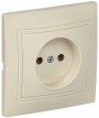 Розетка 1-м СП Кварта 10А IP20 без заземл. крем. ИЭК ERK13-K33-10-DM ERK13-K33-10-DM
