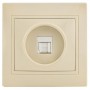 Розетка компьютерная 1-м СП Кварта РК10-ККм IP20 крем. ИЭК EKK10-K33-DM EKK10-K33-DM