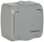 Розетка 1-м ОП AQUATIC 16А IP54 РСш12-2-А с защ. крышкой с заземл. IEK ERA12-K03-16-54 ERA12-K03-16-54