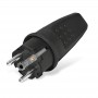 Вилка электрич. прямая с заземл. каучук 16А 250В IP44 (еврослот) UNIVersal 602227 602227